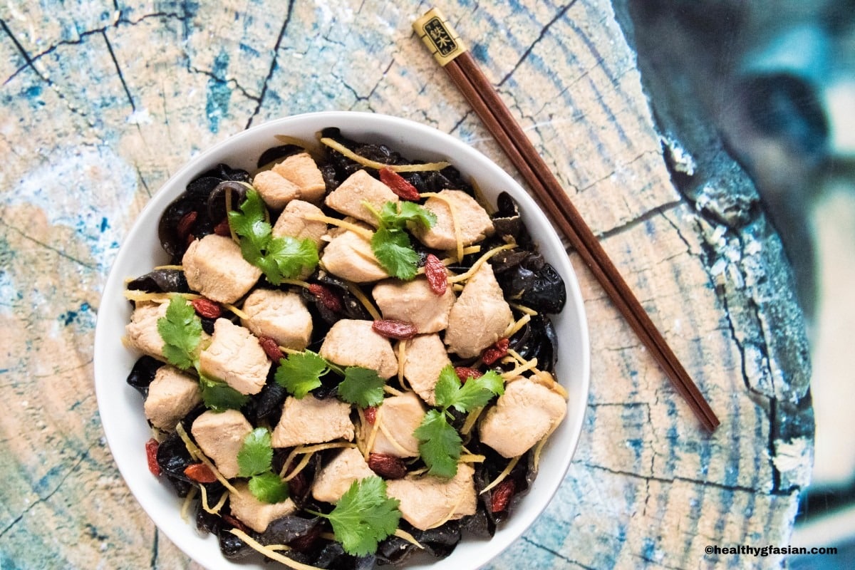 Braised Chicken and Black Fungus Gluten Free