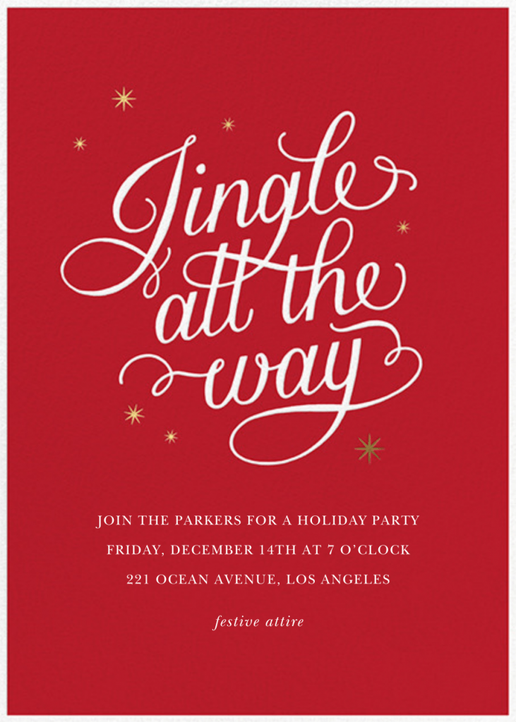 Paperless Post Review Jingle all the way